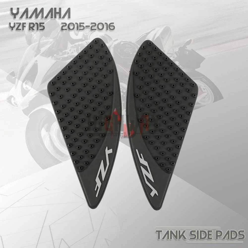 

Protector Anti Slip Tank Pad Sticker Gas Knee Grip Traction Side Decal for YAMAHA YZF R15 YZF-R15 YZFR15 2015-2016