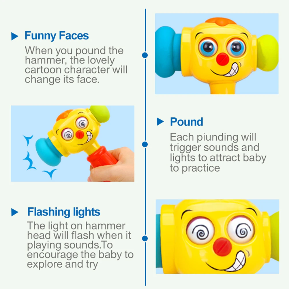 Детские развивающие Игрушки для раннего развития игрушка-молоток с музыкальными