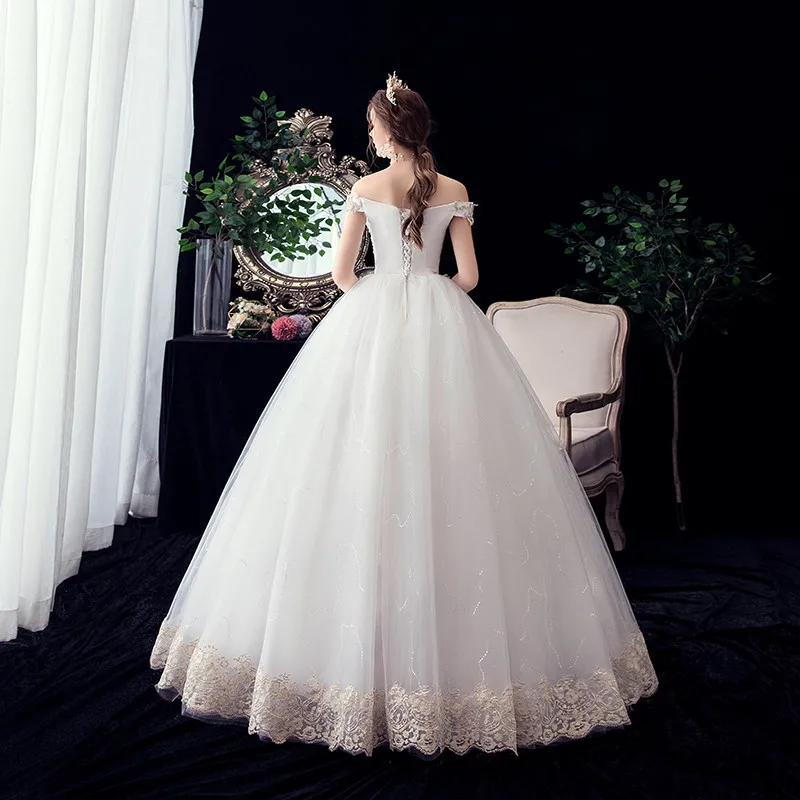 Новое кружевное свадебное платье с аппликацией элегантное милое открытыми