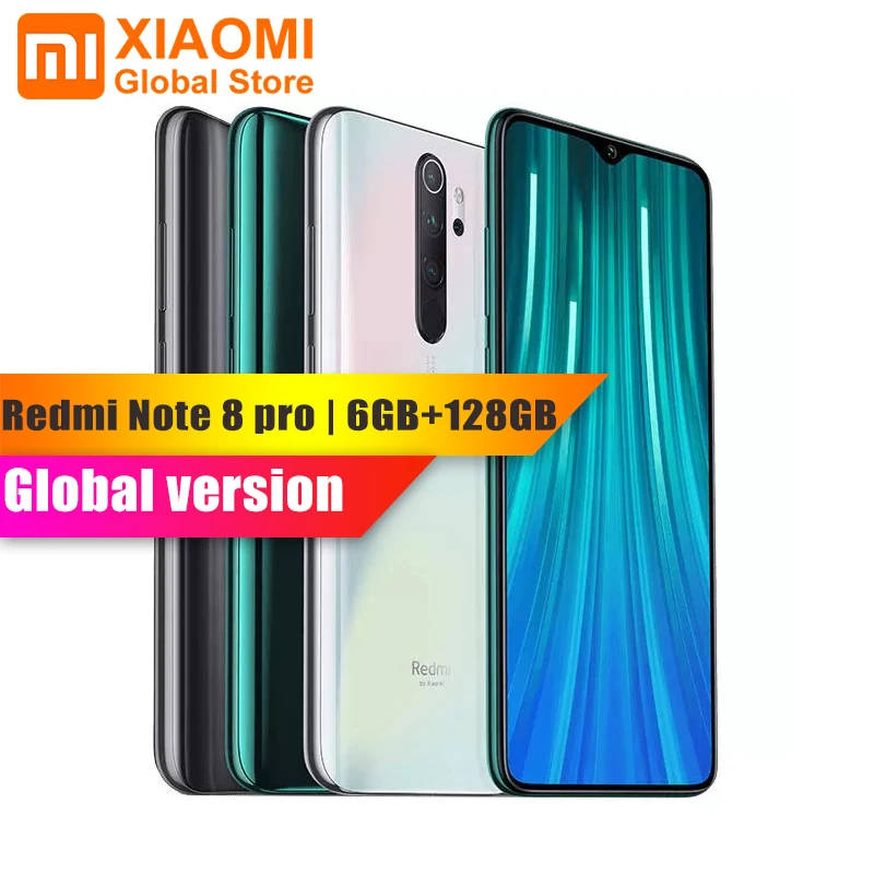 Смартфон Xiaomi Note 8 Pro 6 ГБ ОЗУ 128 Гб ПЗУ NFC Helio G90T быстрая зарядка 4500 мАч камера 64 мп