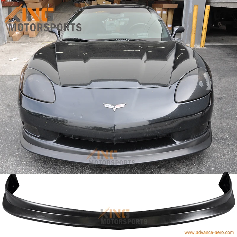 Подходит для 2005 2006 2007 2008 2009 2010 2011 2012 2013 CHEVY CORVETTE C6 V стиль передний бампер спойлер