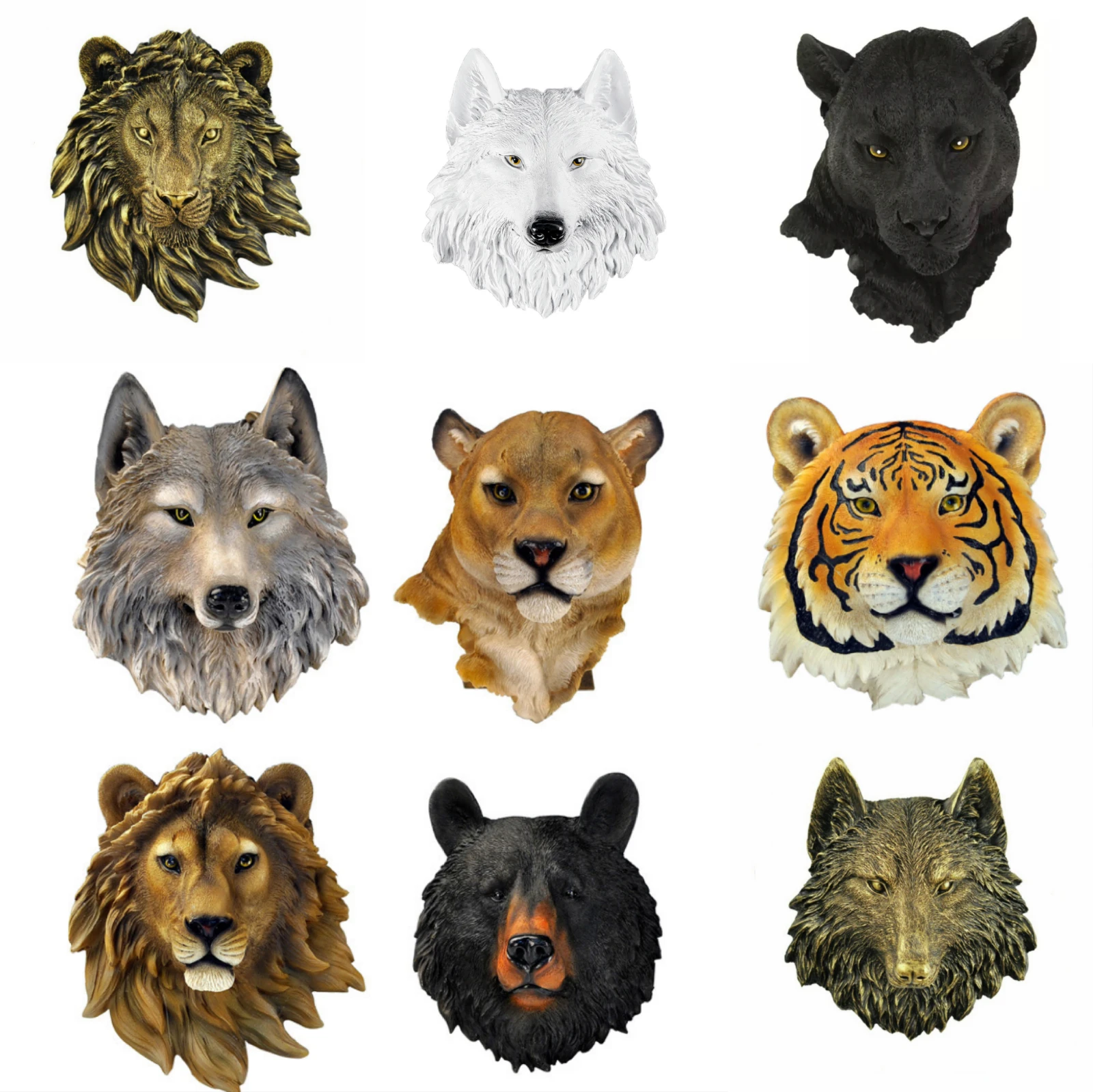 Искусственное украшение в виде головы животного для спальни домашний декор стен