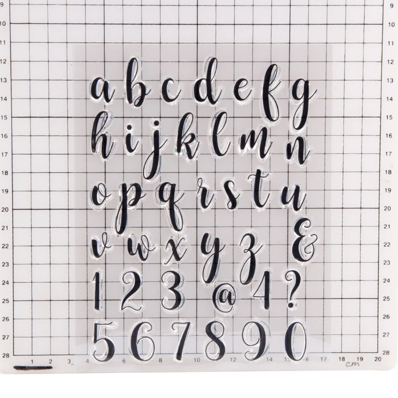 

808B Alphabet Fondant Cake Stamp with Back Plate for Cookies Biscuit Decorating Tool Card Making DIY Scrapbooking