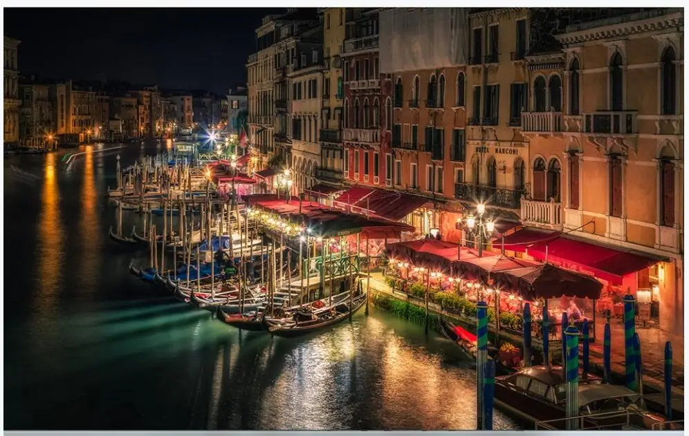 

3d wallpaper custom photo Simple dream water city venice boat channel decor living room 3d wall murals wallpaper for walls 3 d