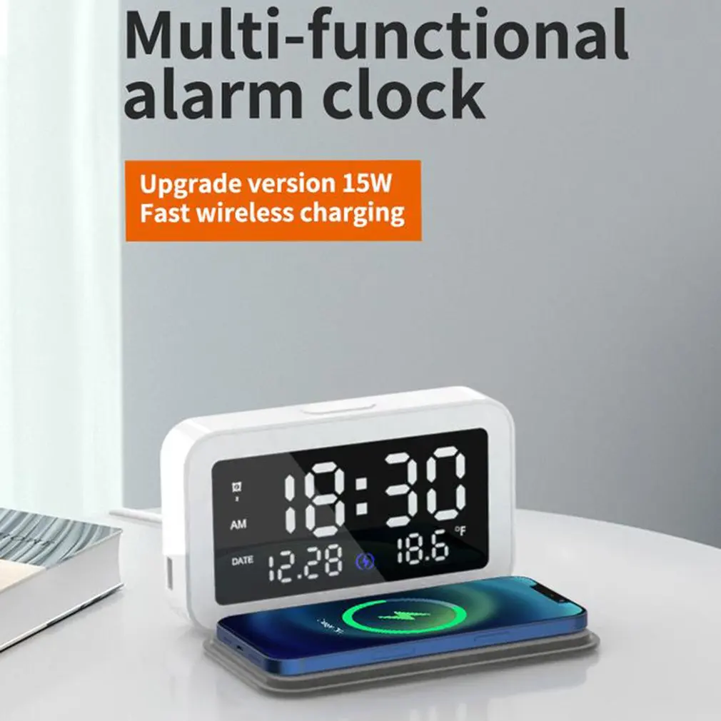 

Wireless Charger For Small Alarm Clock For Small Alarm Clocks And Night Lights With Rechargeable Calendar