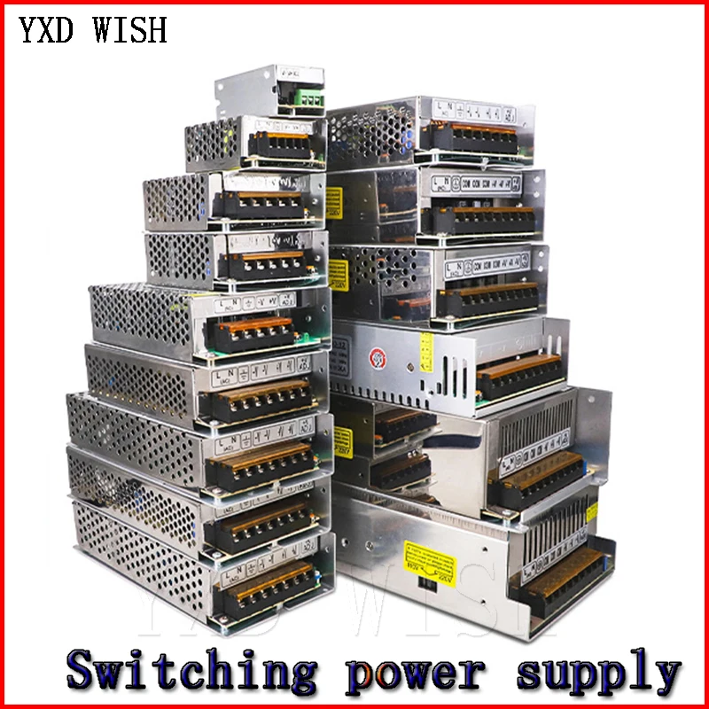3V 5V 9V 12V 15V 18V 24V 36V Power Supply 1A 2A 3A 5A 6A 8A 10A 20A 50A Switching Power Supply 12 V Volt 220V to 12V AC-DC SMPS images - 6