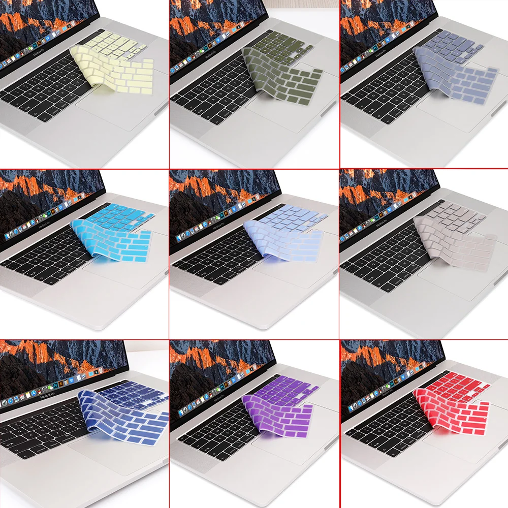 Чехол для клавиатуры MacBook Pro 13 дюймов 2020 дюйма M1 A2338 A2251 A2289 мягкая силиконовая