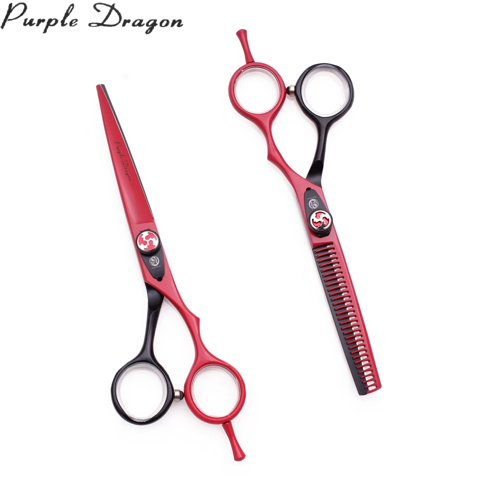 Ножницы для волос 6 дюймов фиолетовый дракон JP сталь Парикмахерские ножницы
