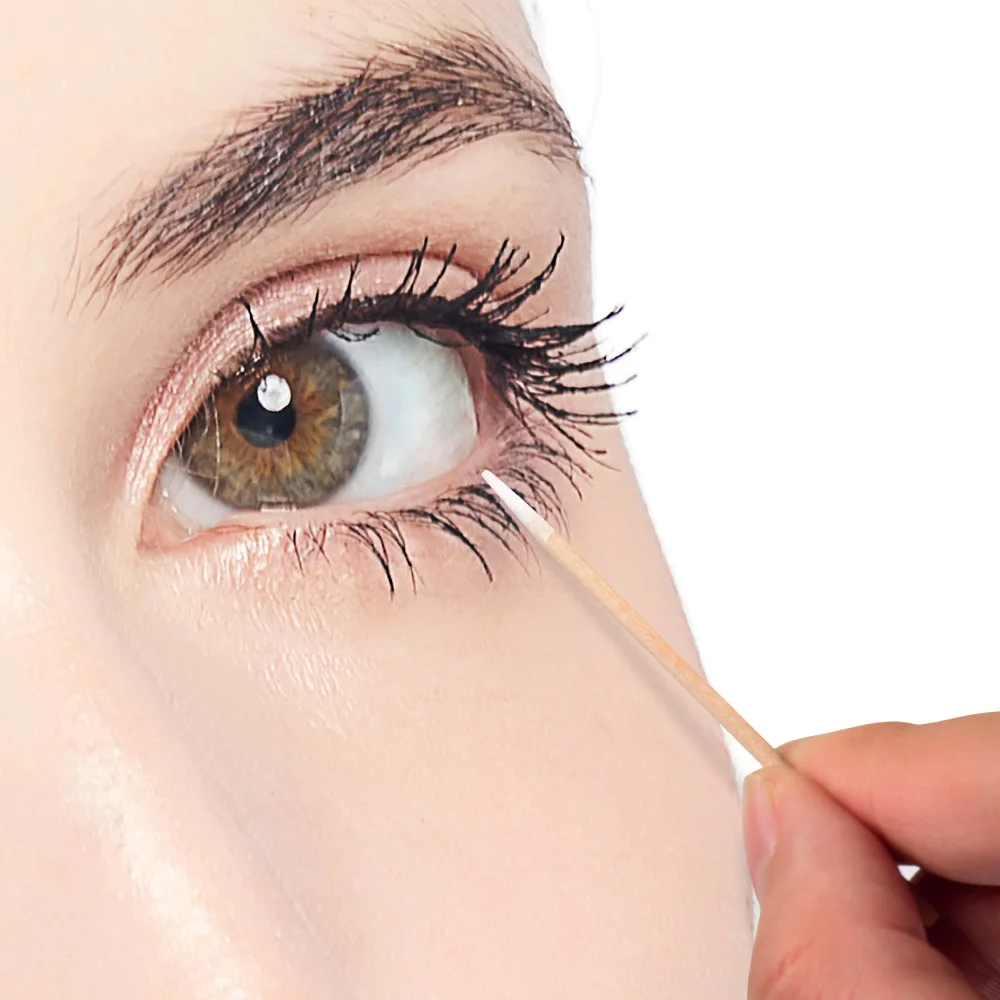 Gloednieuwe 100 шт 7 см Hoge Kwaliteit Microblading Micro Borstels Wattenstaafje Pluizende Tattoo Permanente