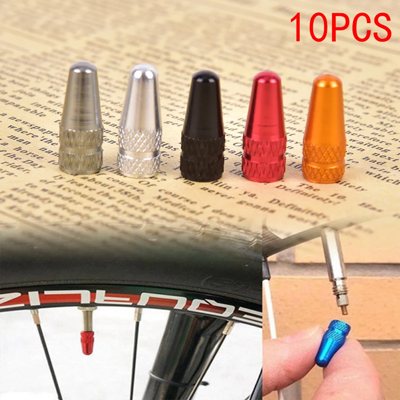 

10PCS Bike Presta Valve Cap Durable Bicycle Fixie MTB Presta Wheel Rim Tyre Stem Air Valve Caps Dust Cover Cycling Accessories