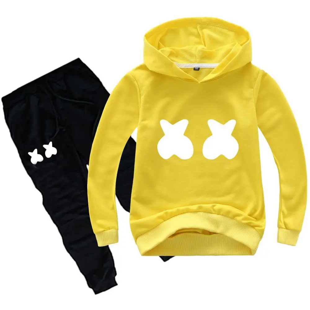 От 2 до 16 лет костюм со смайликом для девочек комплекты одежды весенне-Осенняя