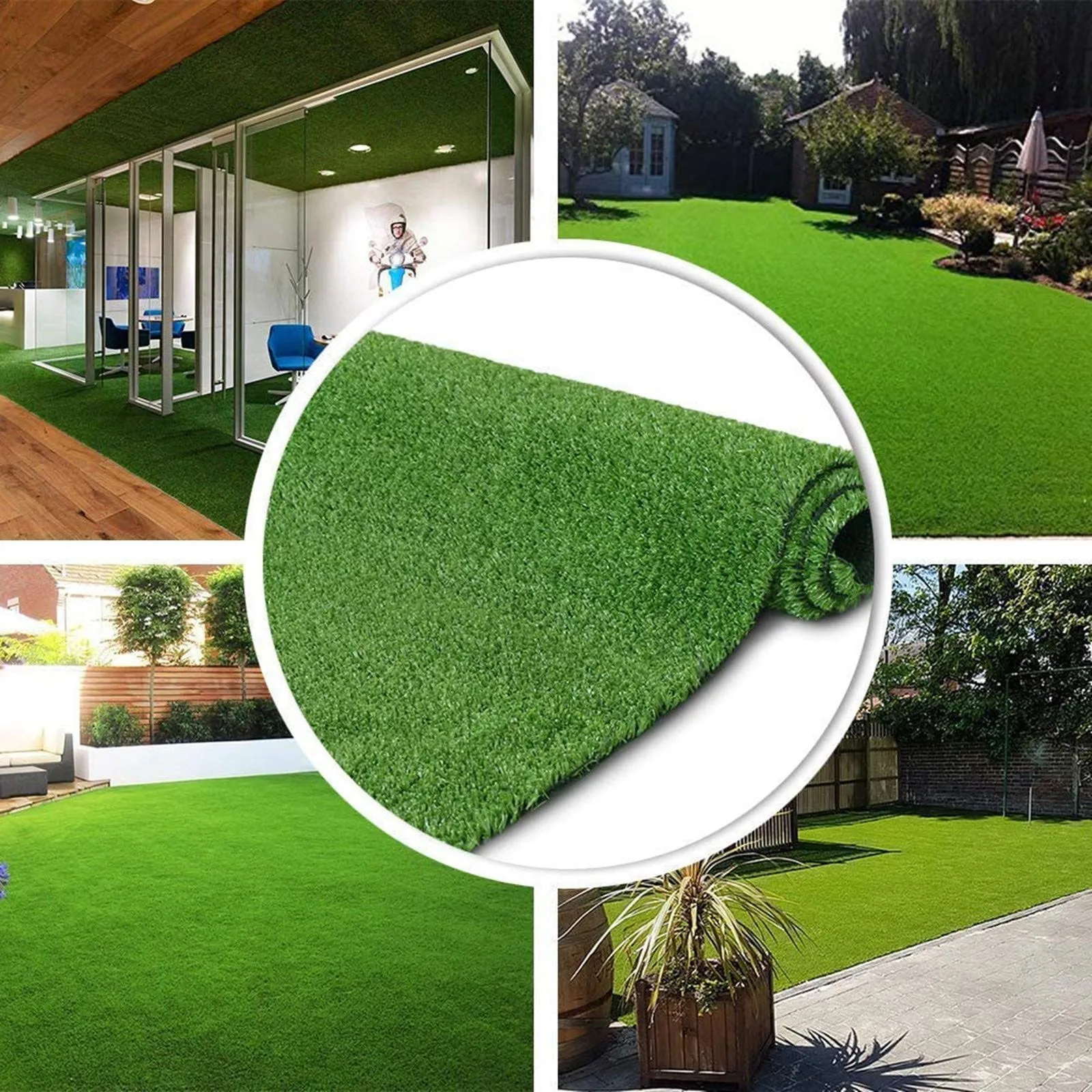 4 Size Artificial Grass Carpet Real Touch Plants Lawn Moss Fake Mat Farmhouse Decoration Turf With Steel Rivets | Дом и сад