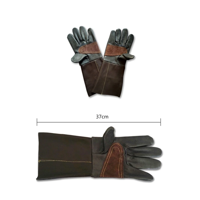

Cowhide Gardening Gloves Long Sleeve Wristband Garden Labor Protection Flower Pruning Gardening Protection Gloves Unisex