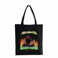 helloween keeper of the seven keys part ii heavy metal kiske new shopper bag fashion eco reusable handbags canvas bag