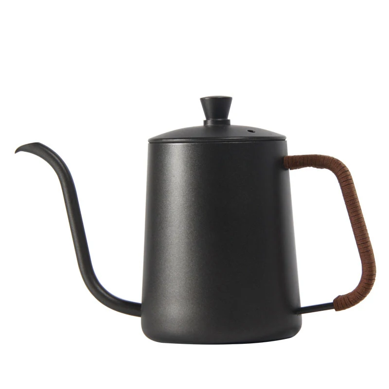 

Gooseneck Thin Mouth Coffee Kettle Pot With Lid Home Kitchen Stainless Steel Long Spout Hand Punch Coffee Pot Teapot Non-Stick