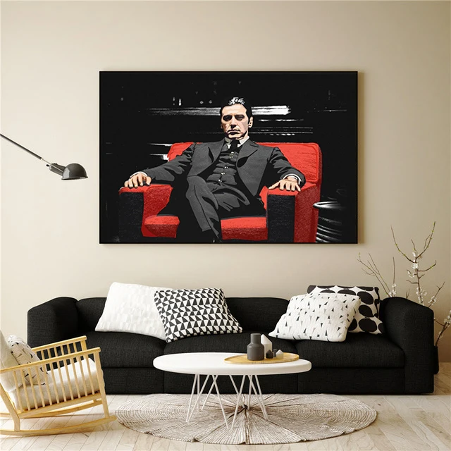 Кинозвезда молодых Крестный отец портрет холст живопись современный Поп Wall Art