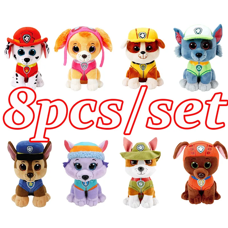 Ty Dog плюшевая игрушка Скай Чейз резиновый Рокки зума Эверест трекер Маршалл 8