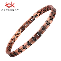 oktrendy pure copper magnetic therapy bracelet arthritis pain relief carpal tunnel magnetic copper bracelets for women