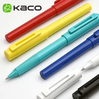 kaco sky hollow clip roller ball pen 0 5mm smooth writing rollerball pens 6 colors black ink refill school and office supplies