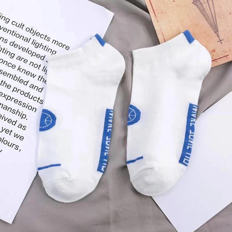 

New Summer Men Basketball Short Socks Breathable Solid Color Casual Trend Cotton Soft Sox Thin Skarpetki Ankle Sock