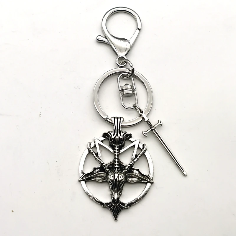 Новый модный гламурный ретро женский пентаграмма Пан Бог череп творчество козья