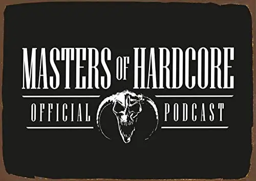 

Masters of Hardcore Music Life Vintage Tin Sign Style Metal Advertising Wall Plaque Sign Wall Decoration Metal Sign 8x12 inch