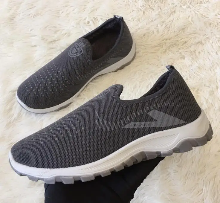 

Новинка 2021, модные классические мужские туфли, повседневная обувь с сетчатым верхом, дышащая и нескользящая Мягкая подошва Bei1