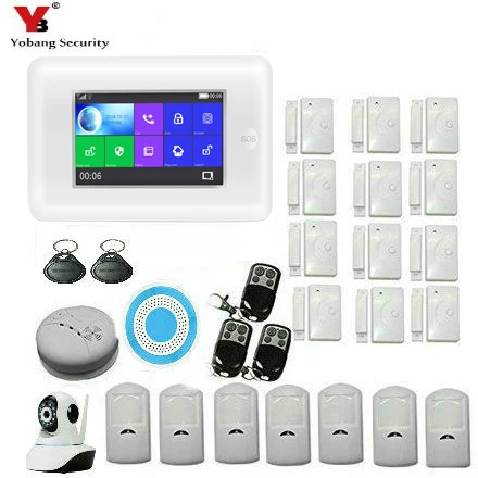Беспроводная домашняя система охранной сигнализации 4 3 дюймовый сенсорный экран