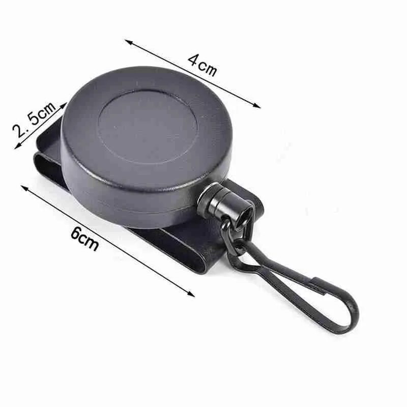 

Retractable Keychain Safety Telescopic Rope Universal Anti-lost Ring Secure Rope Burglar Recoil Lanyard Belt Buckle Car