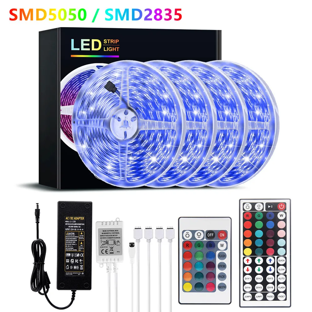 

RGB Strip 12V Flexible LED Light Strip 5050 SMD 2835 Ribbon Lamp Waterproof Light Tape LED TV Backlight rgb Lamp Decor Lighting