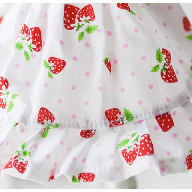 Freshing Fruit Pattern Dog Girl Dress Cotton Soft Short Sleeve Hoody Pet Skirt Clothing Puppy Cat Shirt Dresses XXS-XL | Дом и сад