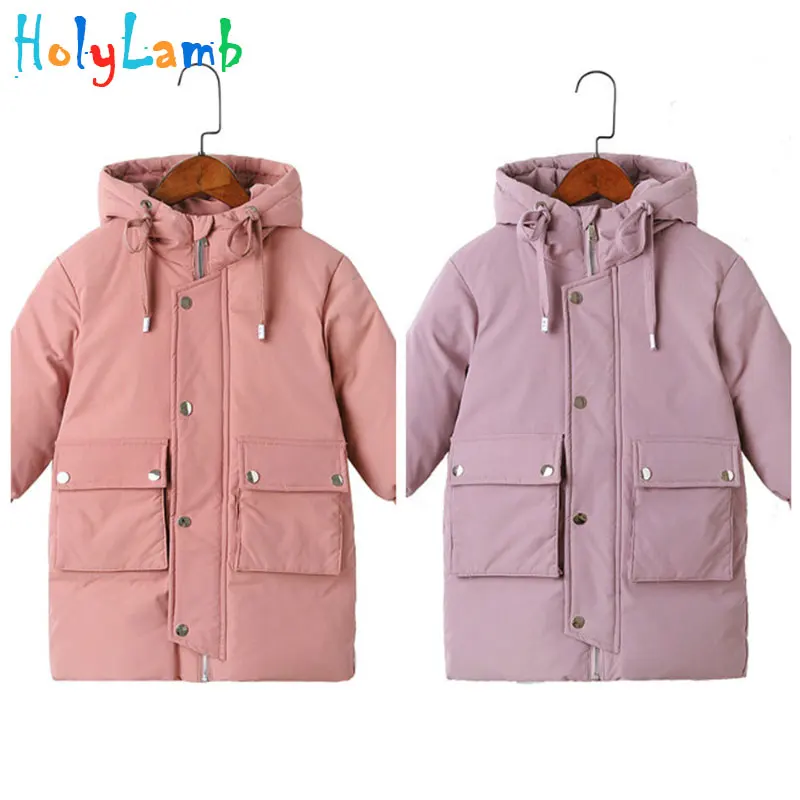 Парка для девочек и мальчиков 2019 Высококачественная теплая зимняя утепленная