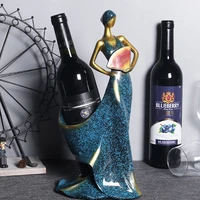 wine bottle holder creative female character european style wine holder resin maiden home decorations wine display