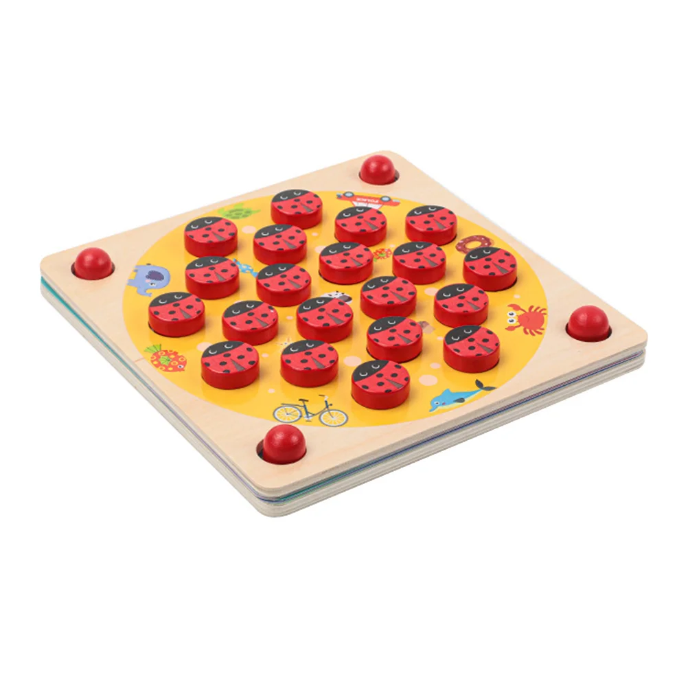 

1 Set Wood Memory Game Color Memory Funny Block Board Game