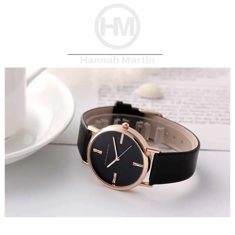 Новые кварцевые женские часы Hannah Martin 2020, роскошные брендовые модные деловые женские часы для девочек, женские наручные часы, женские часы