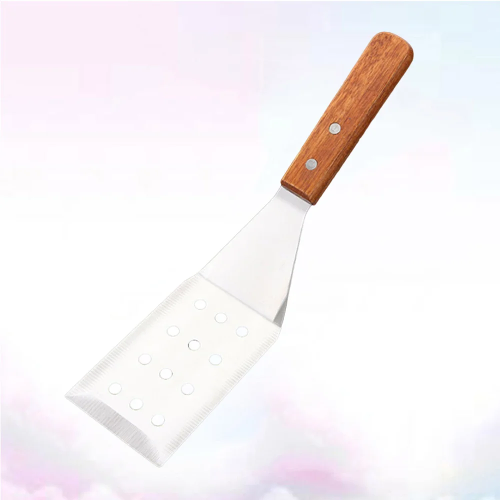 1 шт. лопатка из нержавеющей стали с деревянной ручкой лопатки для блинов шпатель