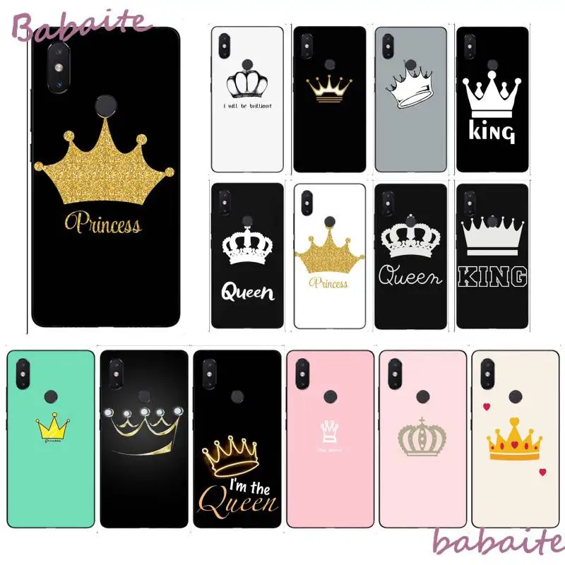 Мягкий ТПУ чехол Babaite с рисунком короны короли и королевы для телефона XiaoMi MI mix2s max2