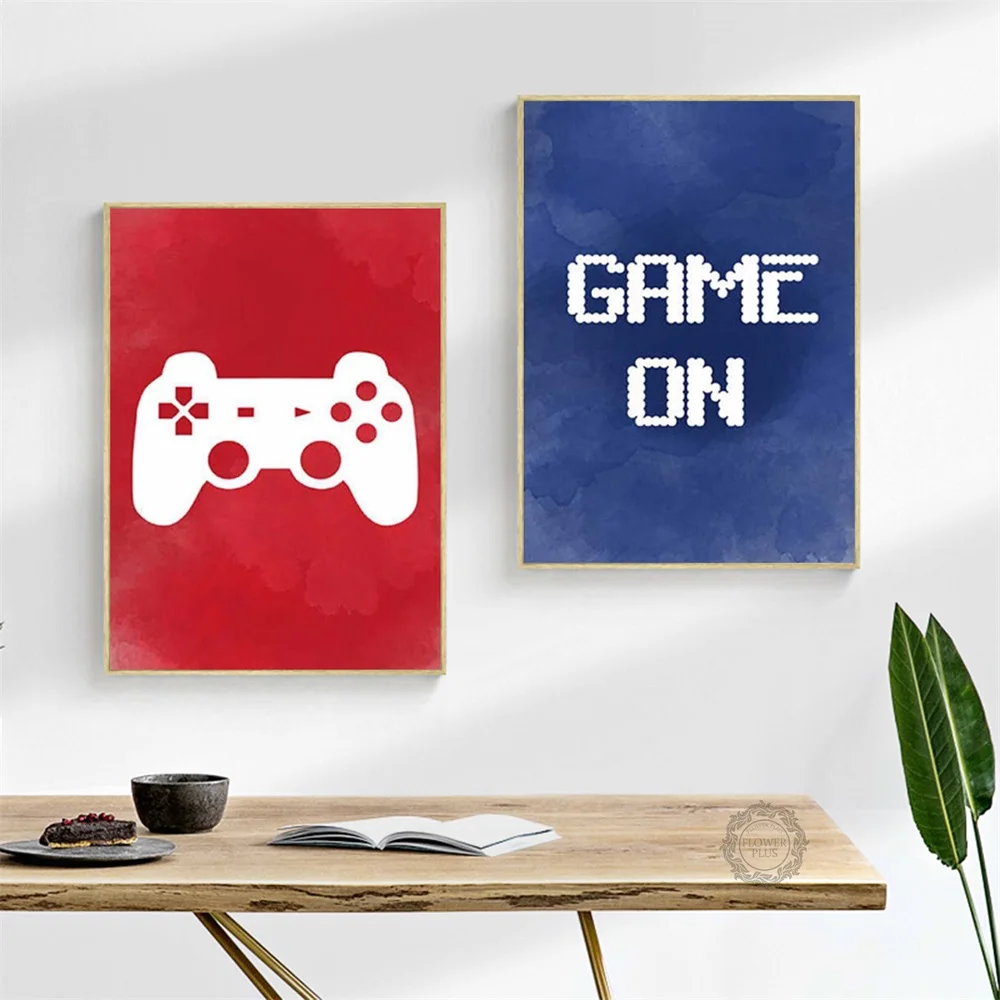 Видео игры картина на стену полотно Плакаты принты игровая комната Декор