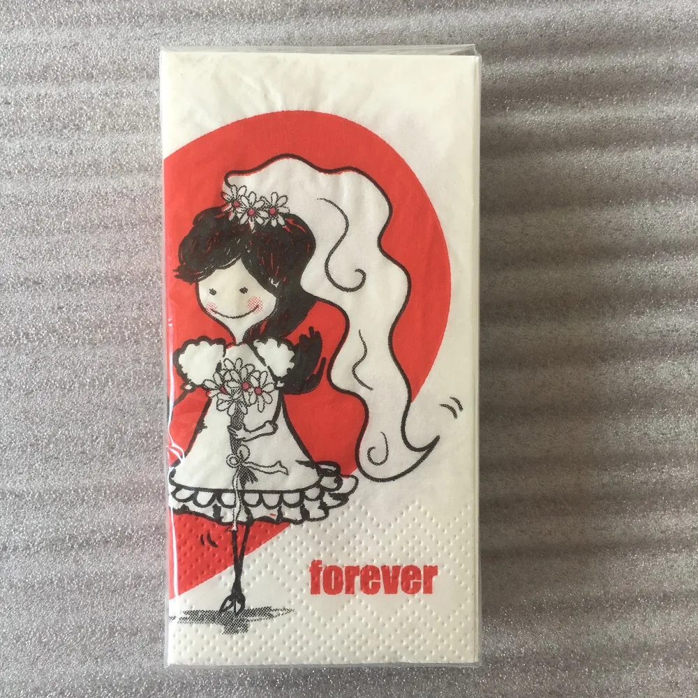 Салфетки бумажные с красным сердцем 21 см 2 упаковки полотенце для вечеринки |