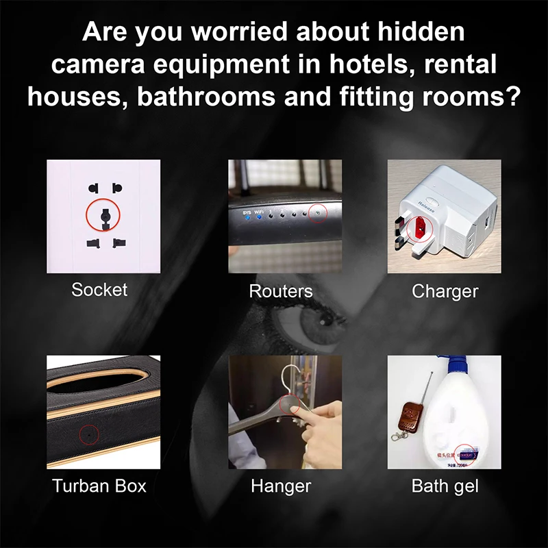 anti spy hidden camera detector spy gadgets espia camaras device finder espion cam wireless scanner portable anti thef sensor free global shipping