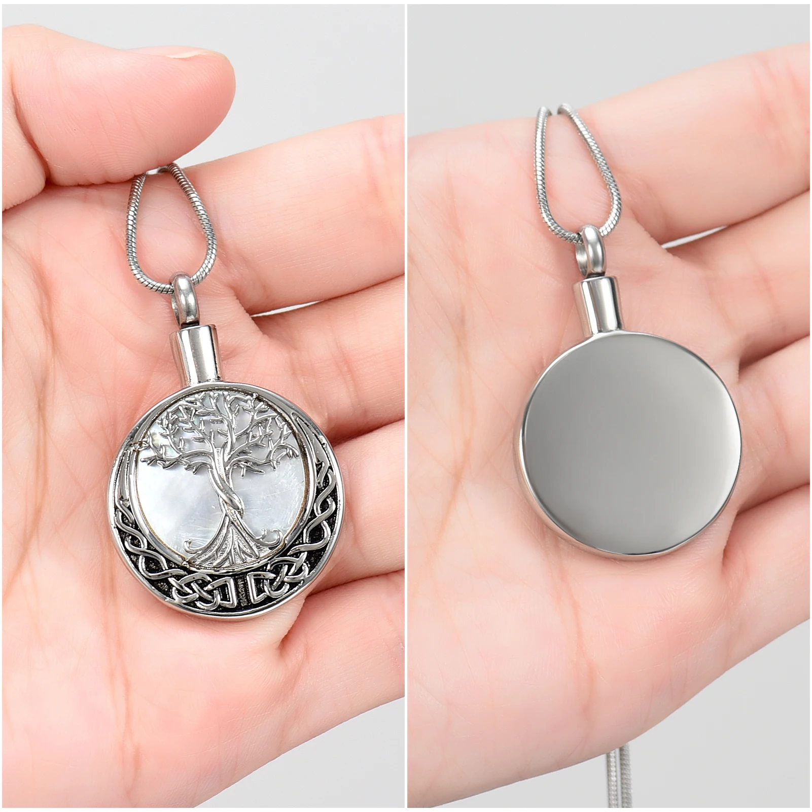 Ожерелья-урны для пепла дерево жизни мемориальные медальоны с пеплом ювелирные