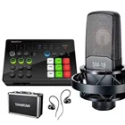 Набор звуковых карт Takstar MX1 для прямой трансляции, для сотового телефона, iPad, ПК, для записи прямой трансляции караоке