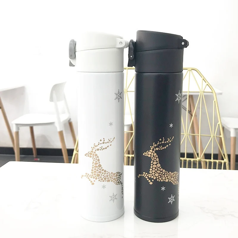 Новый 380 мл Уникальный Творческий Рождественский узор с вакуумной изоляцией