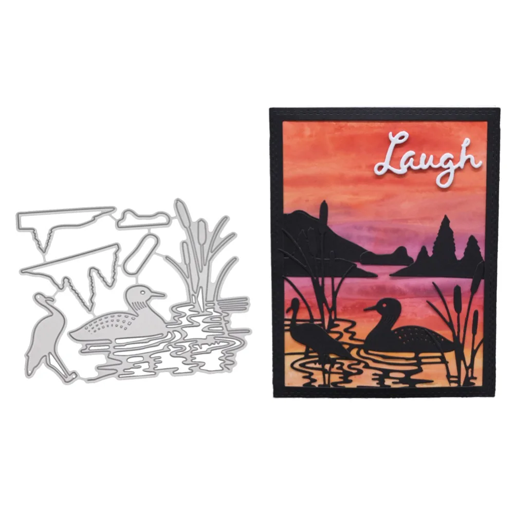 Животные утки штампы для скрапбукинга горные металлические тиснения бумага