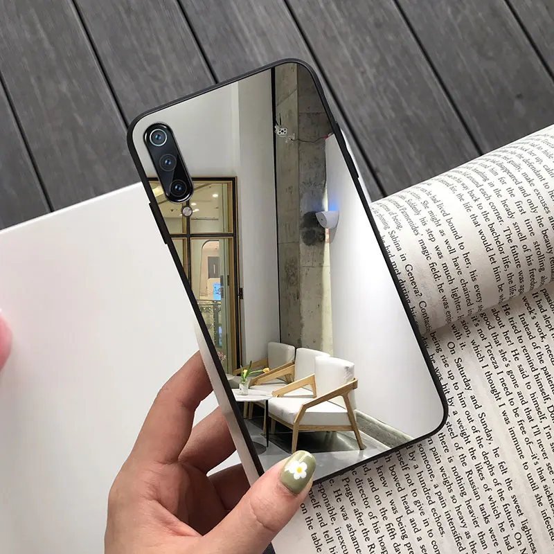 Прозрачный Роскошный чехол для samsung Galaxy A20 A30 A50 A70 A6 A8 A7 S10 S8 S9 плюс S10e Примечание 10 A10 A40 и зеркалом на обратной стороне анти-чехол от царапин - Цвет: Прозрачный
