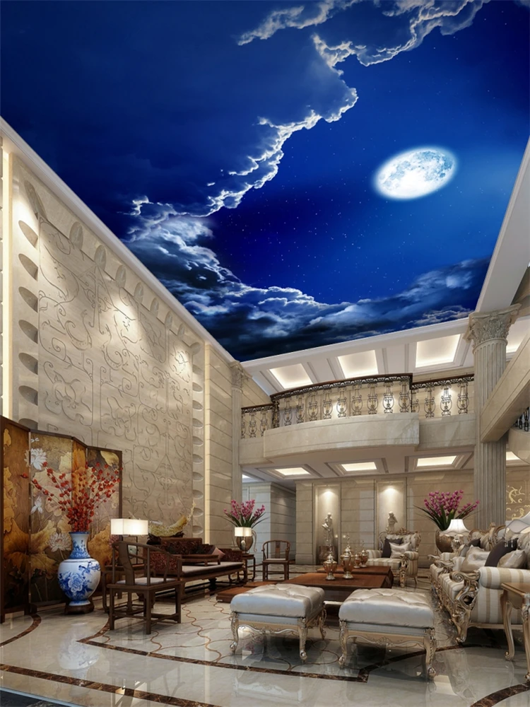 Индивидуальные большие росписи 3d картина стиль романтическое ночное небо яркая