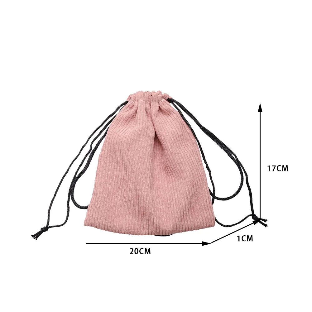 

Autumn Winter Drawstring Solid Color Leopard Crossbody Bags for Women 2020 Corduroy Street Mini Handbags Shoulder Phone Purse