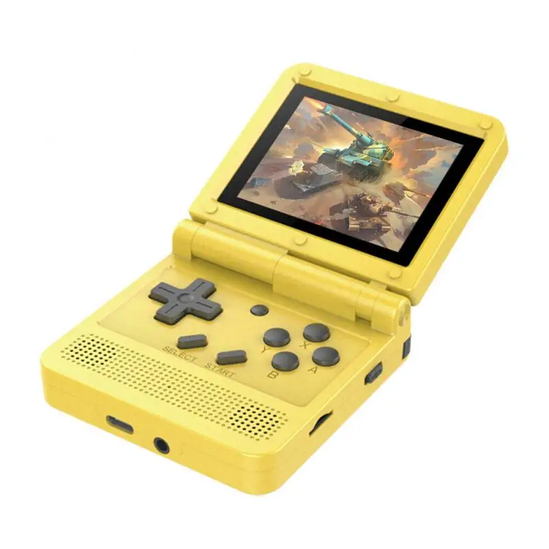 

Consola de juegos porttil Retro, pantalla IPS de 3,0 pulgadas, LCD con tapa, batera de 1000mAh, regalo para chico