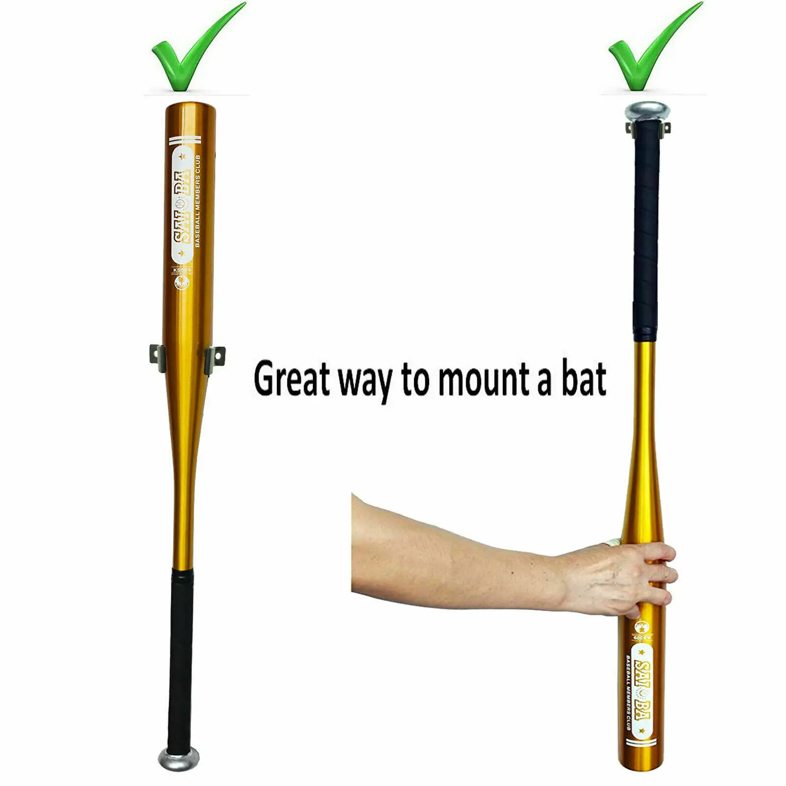 Вертикальная бейсбольная бита софтбольная настенное крепление настенный