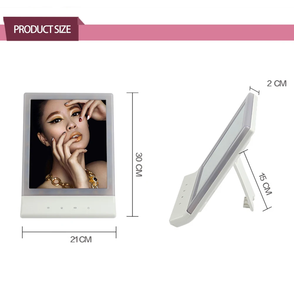 Adjustable 18 LED Light Makeup Mirror with 10X Magnification Sucker Portable Magnifying Vanity Cosmetic | Красота и здоровье